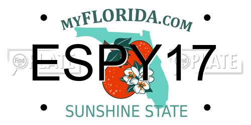 ESPY17 Florida License Plate