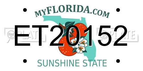 ET20152 Florida License Plate