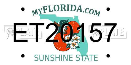 ET20157 Florida License Plate