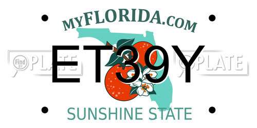 ET39Y Florida License Plate
