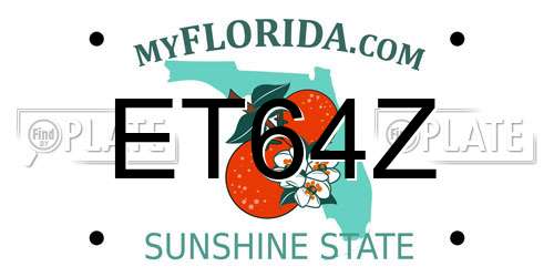 ET64Z Florida License Plate