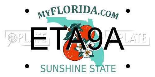 ETA9A Florida License Plate