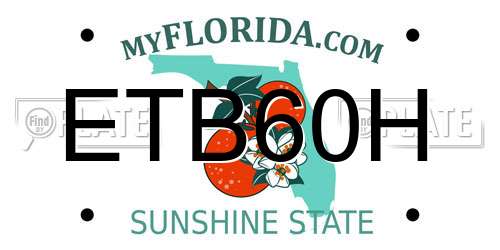 ETB60H Florida License Plate