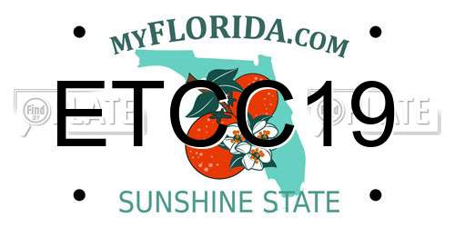 ETCC19 Florida License Plate