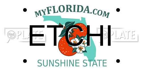 ETCHI Florida License Plate