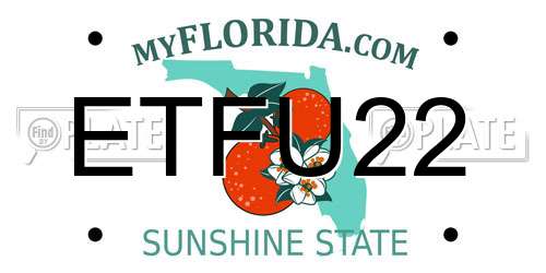 ETFU22 Florida License Plate