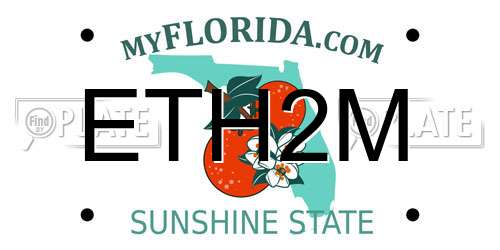 ETH2M Florida License Plate