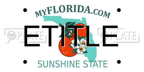 ETITLE Florida License Plate
