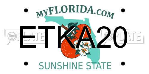ETKA20 Florida License Plate