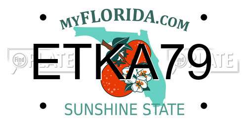 ETKA79 Florida License Plate