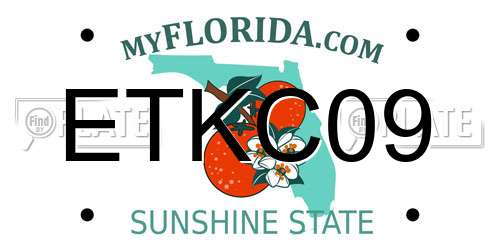 ETKC09 Florida License Plate