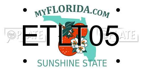 ETLT05 Florida License Plate