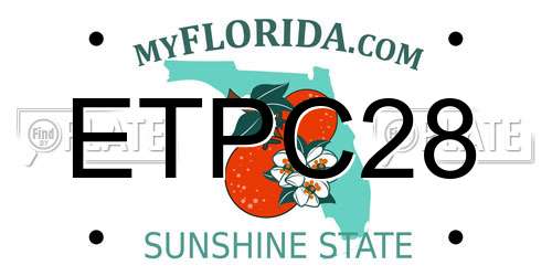 ETPC28 Florida License Plate