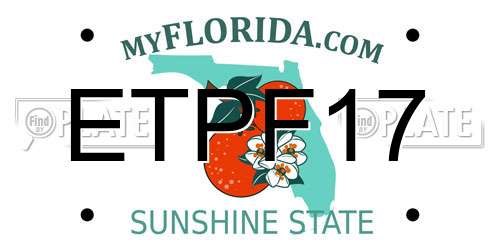 ETPF17 Florida License Plate