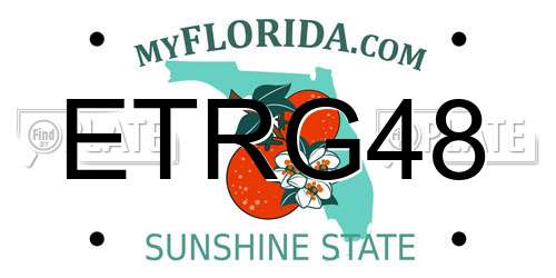 ETRG48 Florida License Plate