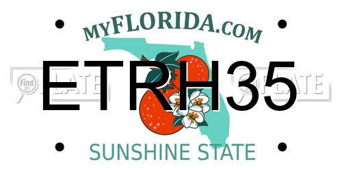 ETRH35 Florida License Plate