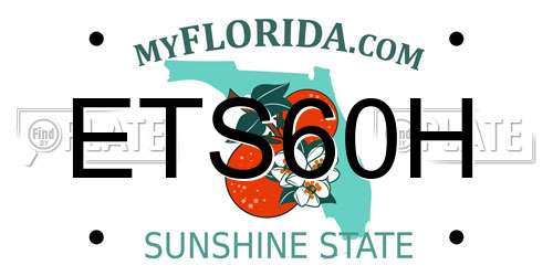 ETS60H Florida License Plate
