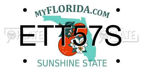 ETT57S Florida License Plate