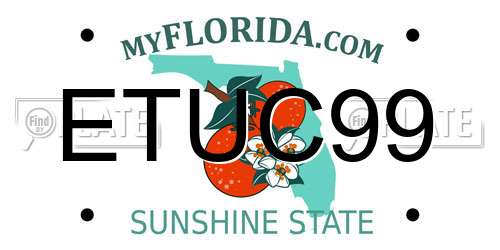 ETUC99 Florida License Plate