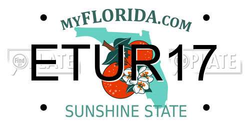 ETUR17 Florida License Plate