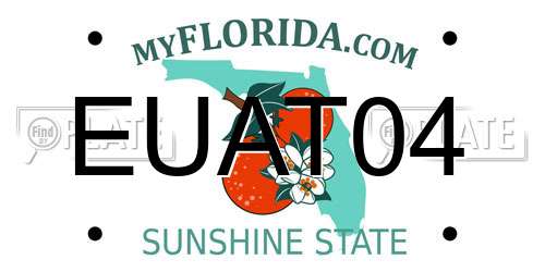 EUAT04 Florida License Plate