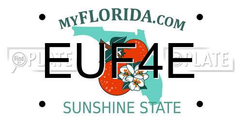 EUF4E Florida License Plate