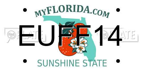 EUFF14 Florida License Plate