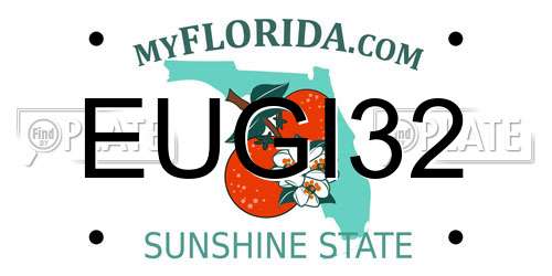 EUGI32 Florida License Plate