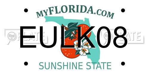 EULK08 Florida License Plate