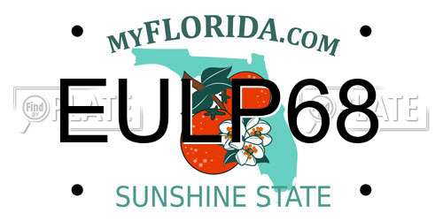 EULP68 Florida License Plate