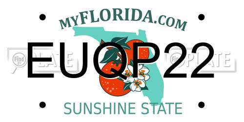 EUQP22 Florida License Plate