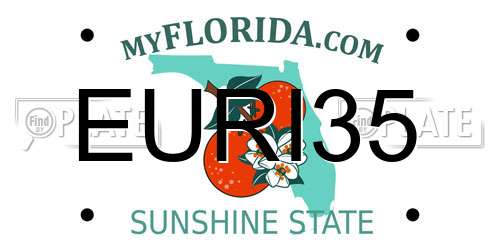 EURI35 Florida License Plate