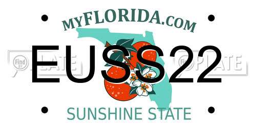 EUSS22 Florida License Plate