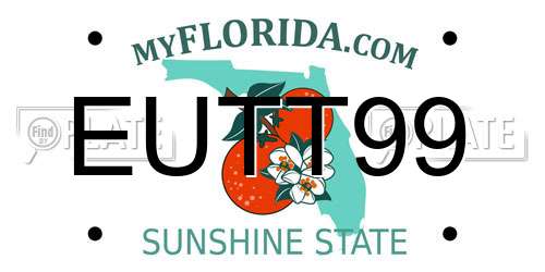 EUTT99 Florida License Plate