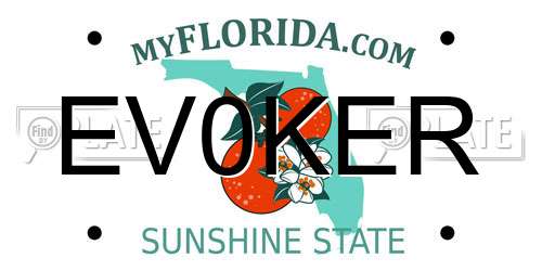 EV0KER Florida License Plate