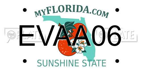 EVAA06 Florida License Plate