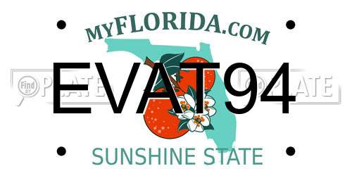 EVAT94 Florida License Plate