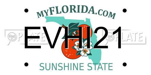 EVHI21 Florida License Plate
