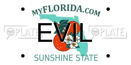 EVIL Florida License Plate
