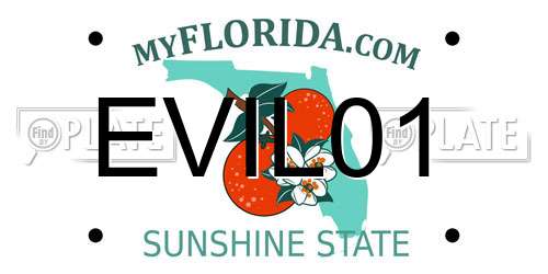 EVIL01 Florida License Plate