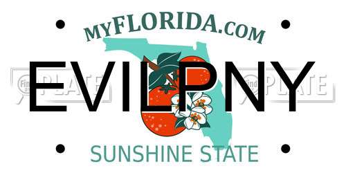EVILPNY Florida License Plate