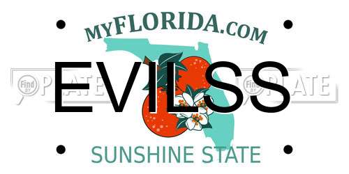 EVILSS Florida License Plate