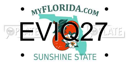 EVIQ27 Florida License Plate