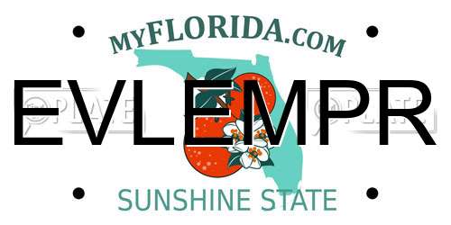 EVLEMPR Florida License Plate