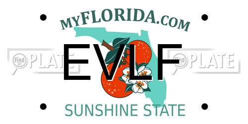 EVLF Florida License Plate