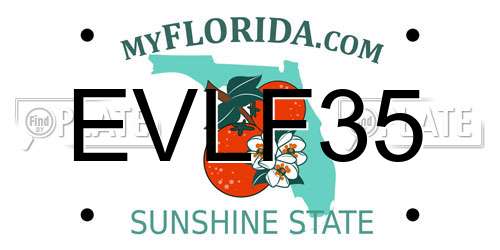 EVLF35 Florida License Plate