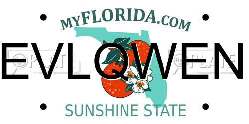 EVLQWEN Florida License Plate
