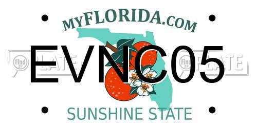 EVNC05 Florida License Plate