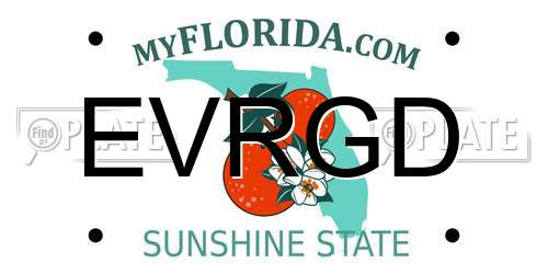EVRGD Florida License Plate