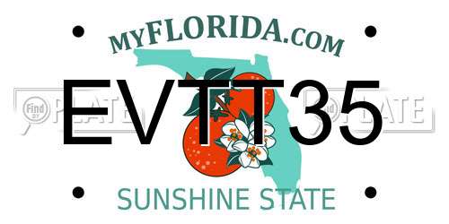 EVTT35 Florida License Plate
